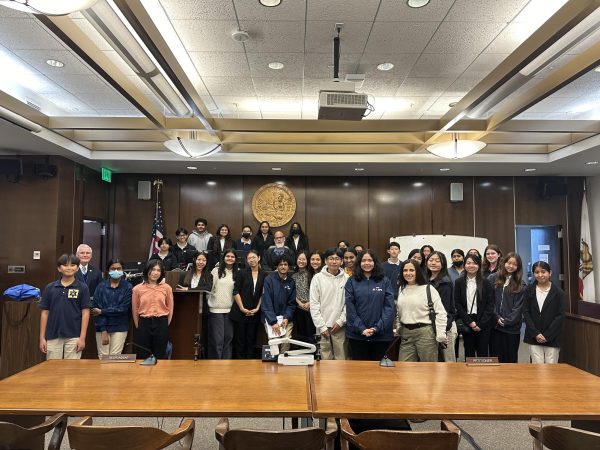 Learning about Law; OA Law and Politics Club members visit the Orange County Superior Court in a day filled with discovering law procedures and seeing professionals at work. (Photo by OC Courts)