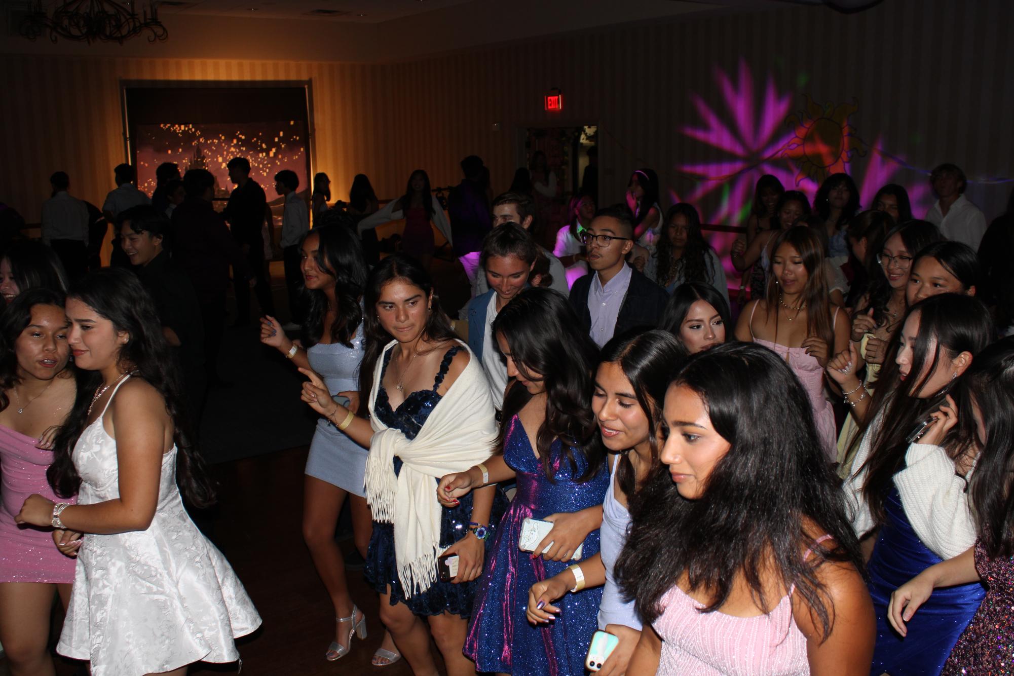 Students enjoy "A Night of Floating Lights" at Fall Ball