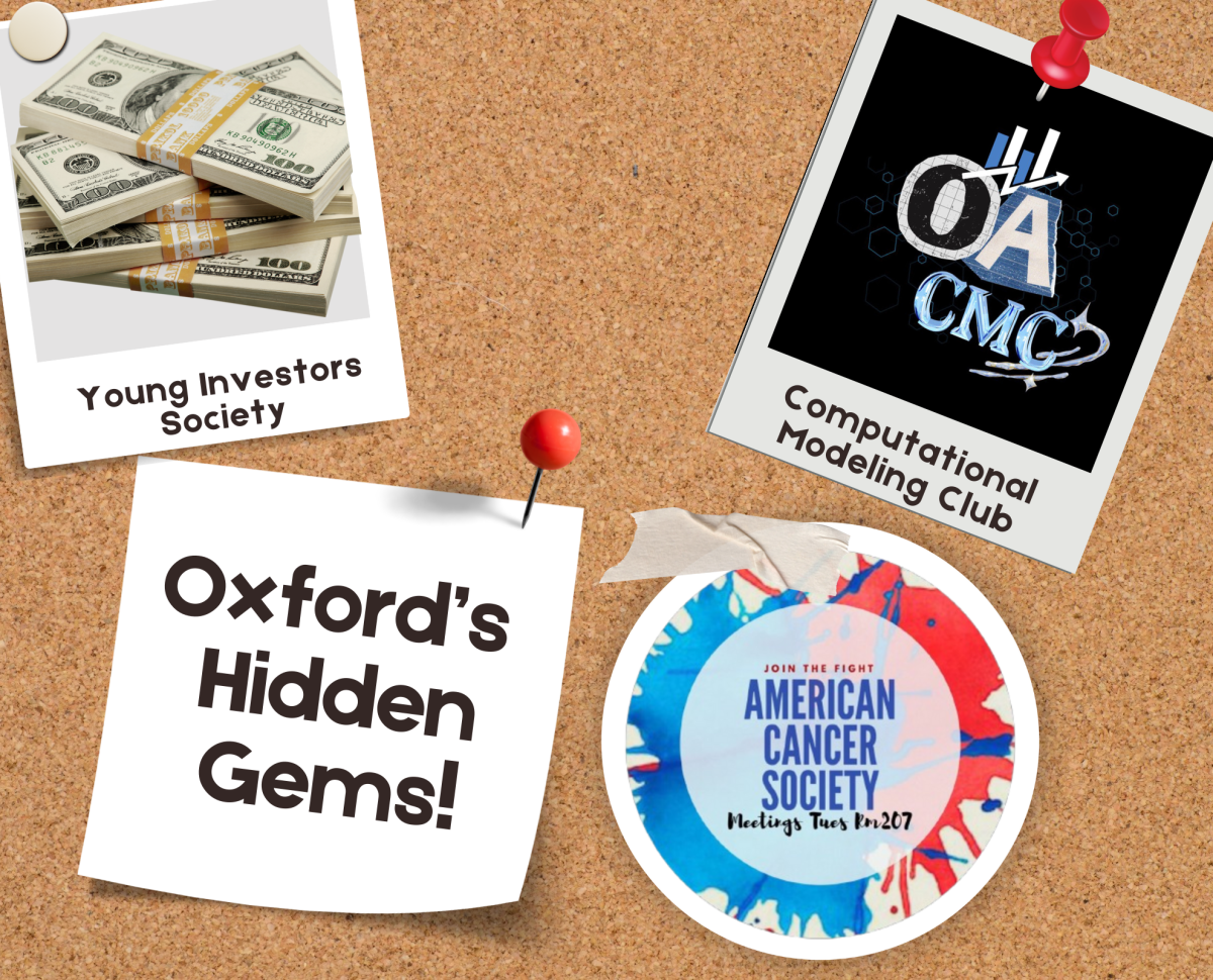 Oxford Academy’s Young Investors Society, Computational Modeling Club, and American Cancer Society!