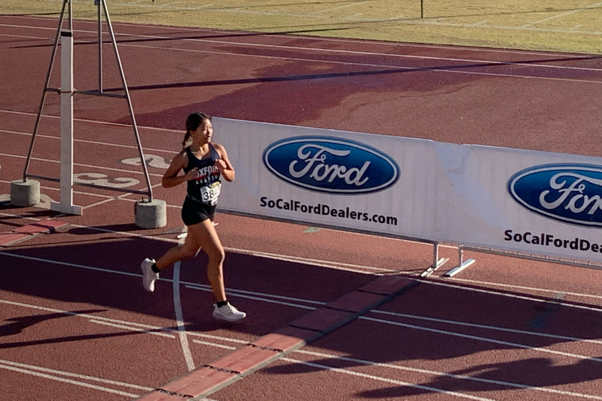 TO THE FINISH LINE: Junior Serena To crosses the finish line at the 605 League finals.