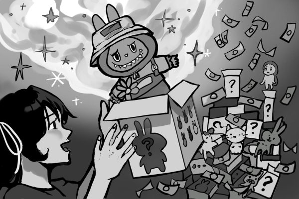 BLINDED BY CTENESS: A little girl unknowingly gambles her chances for a cute Labubu, only to discard money and other blind boxes she didn’t want. 