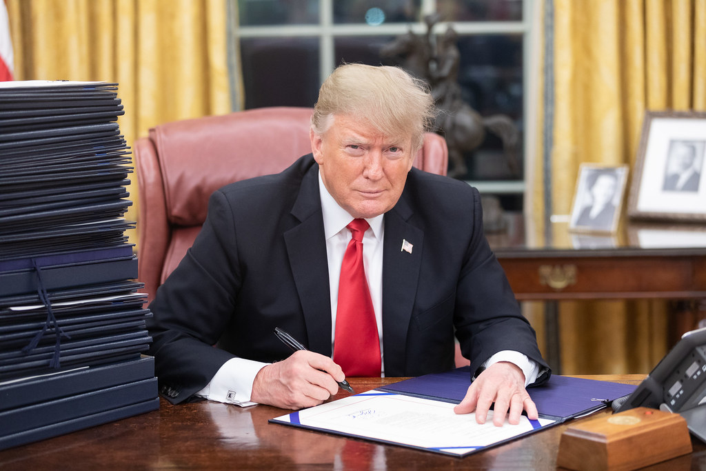  A NEW AGENDA: Former president Trump’s second term focuses on issues that fueled his winning campaign, including the economy, reproductive rights, and immigration. (Photo Courtesy of Creative Commons/Shealah Craighead)