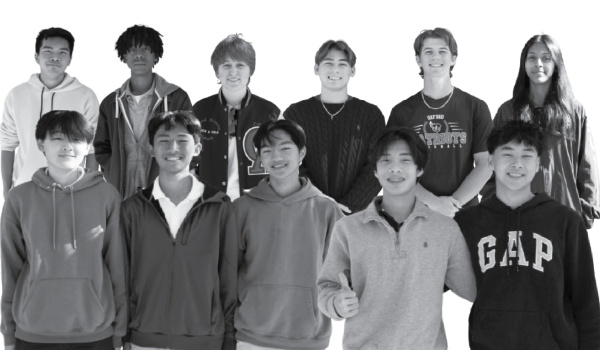 TEAM CAPTAINS: (Pictured left to right, top to bottom) Track and Field captains Andrew Nguyen (12), Samuel Gatonye (12), and Lee Littler (11); Baseball team captains Elijah Spessert (12) and Logan Lavoie (11); Softball team captain Kuhu Gupta (12); Boys Tennis team captains Derek Di (11), Charles Phan (12), and Jaden Zhang (11); and Boys Volleyball team captains Dawson Nguyen (11) and Andy Ha (12).