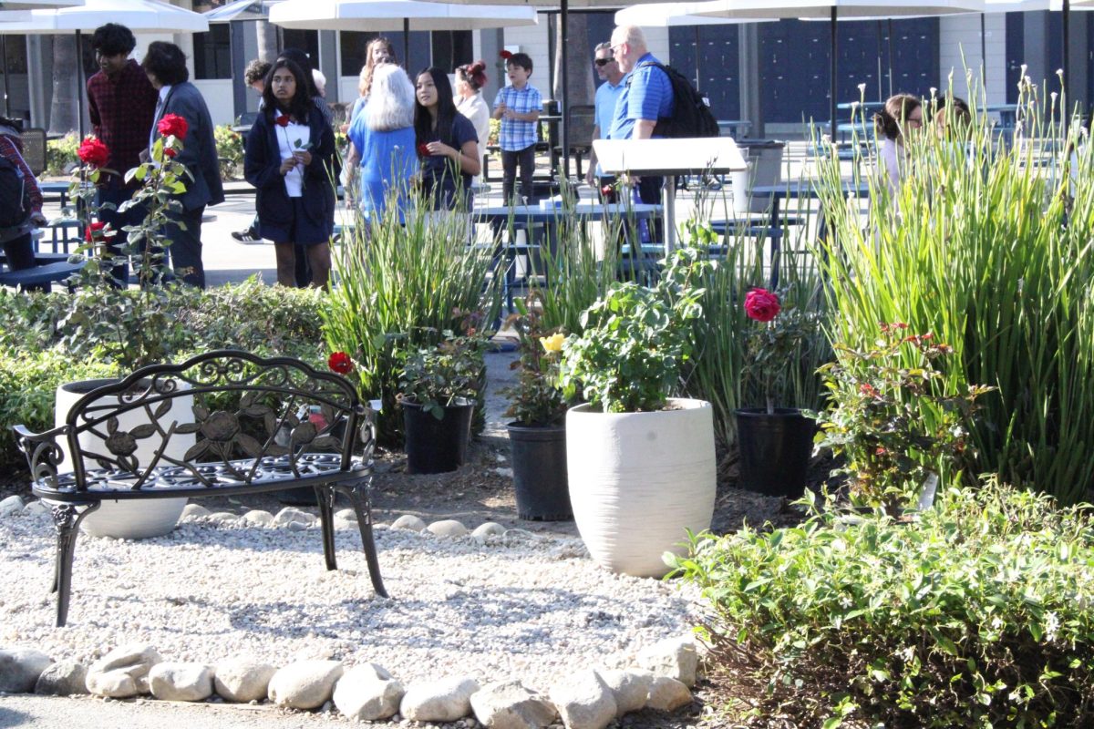 Jeanne’s Garden: A rose garden featuring Mrs. Beckett’s three favorite types of roses, has been planted outside of classroom, honoring the “beautiful memories of she love she planted.”  
