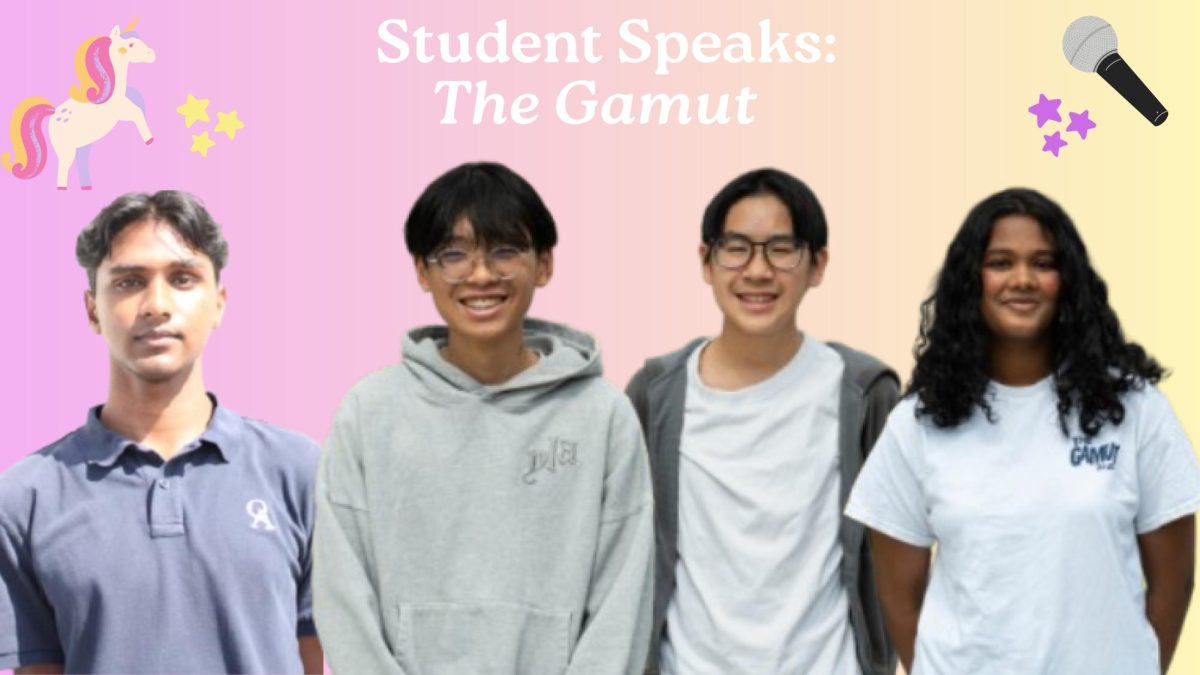 LAST FIRST ISSUE: Gamut seniors discuss their favorite memories and aspects of The Gamut, celebrating the start of their fourth year on staff (Collage by: Aarya Halankar)