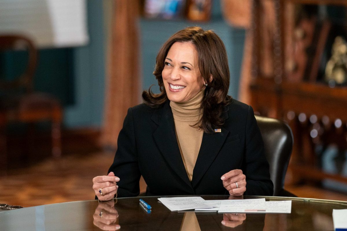FIGHTING FOR PRESIDENCY: Former vice president Kamala Harris discussing her campaign during an interview. (Photo by First Online)