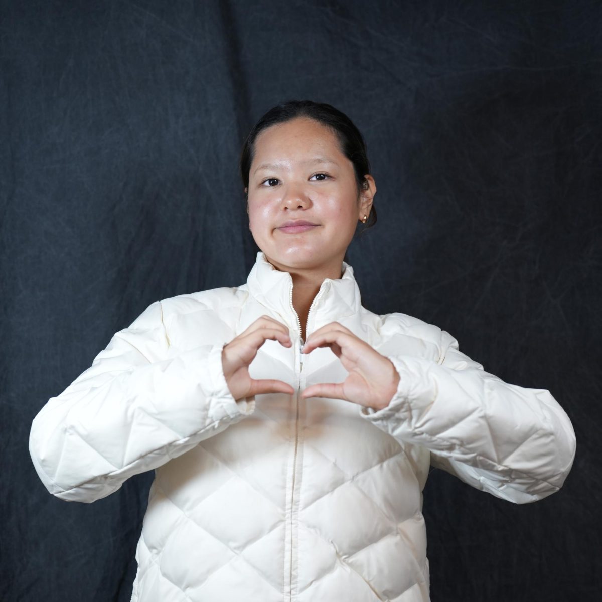 KEEN ON KARAOKE: Yselle Alvarez (9) celebrates ‘Galentine’s Day’ with the Hamilton soundtrack.