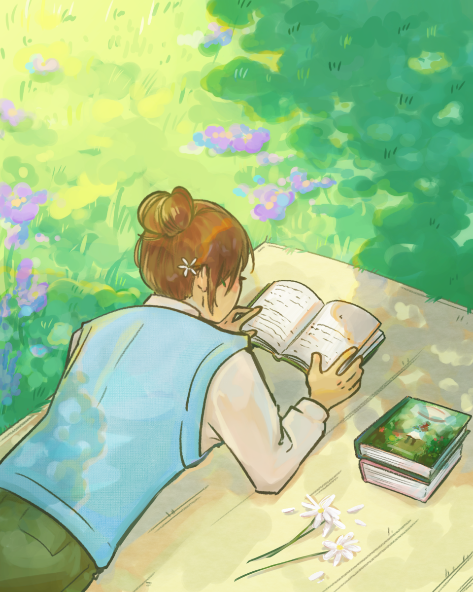 SPROUTING ON THE SHELVES: Whether indoors or outdoors, classic books provide a gateway into the vividness and rebirth that spring embodies.